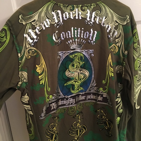 Raw Blue Long sleeved tee shirt green - Picture 2 of 7